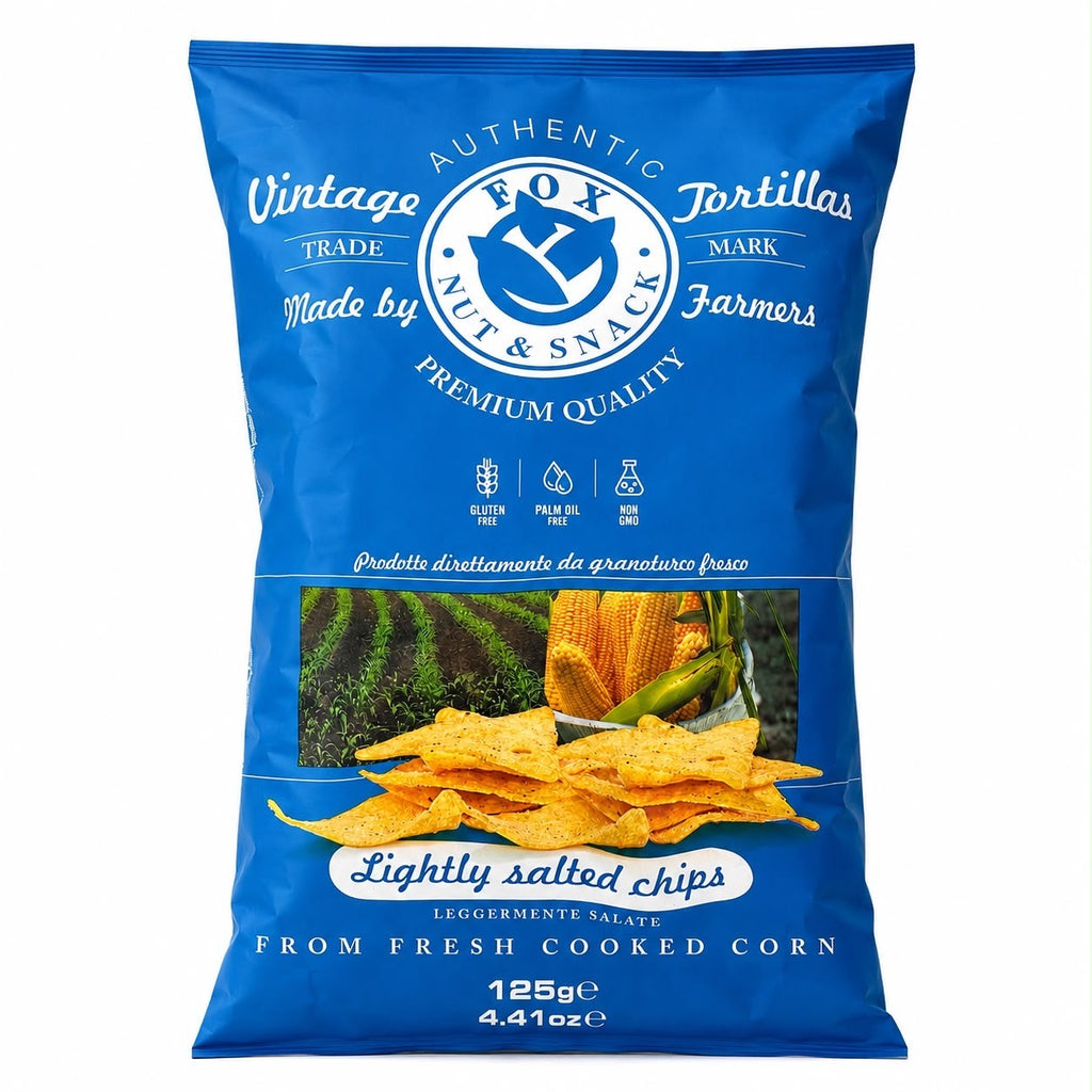 Chipsuri tortilla ușor sărate, 125g Fox Nut & Snack