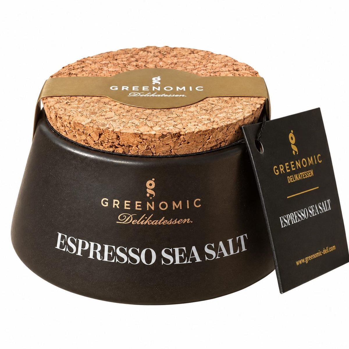 Sare de mare cu Espresso, 45g  Greenomic Delikatessen