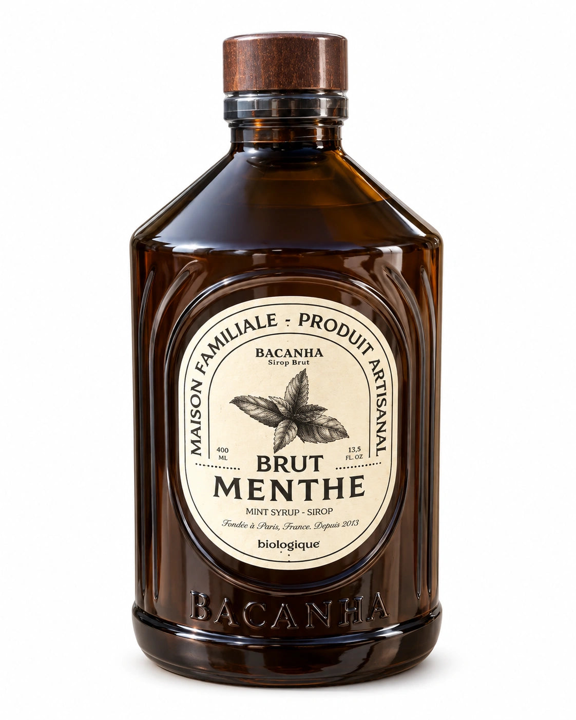 Sirop cu aromă naturală de mentă - Organic, 400ml Bacanha