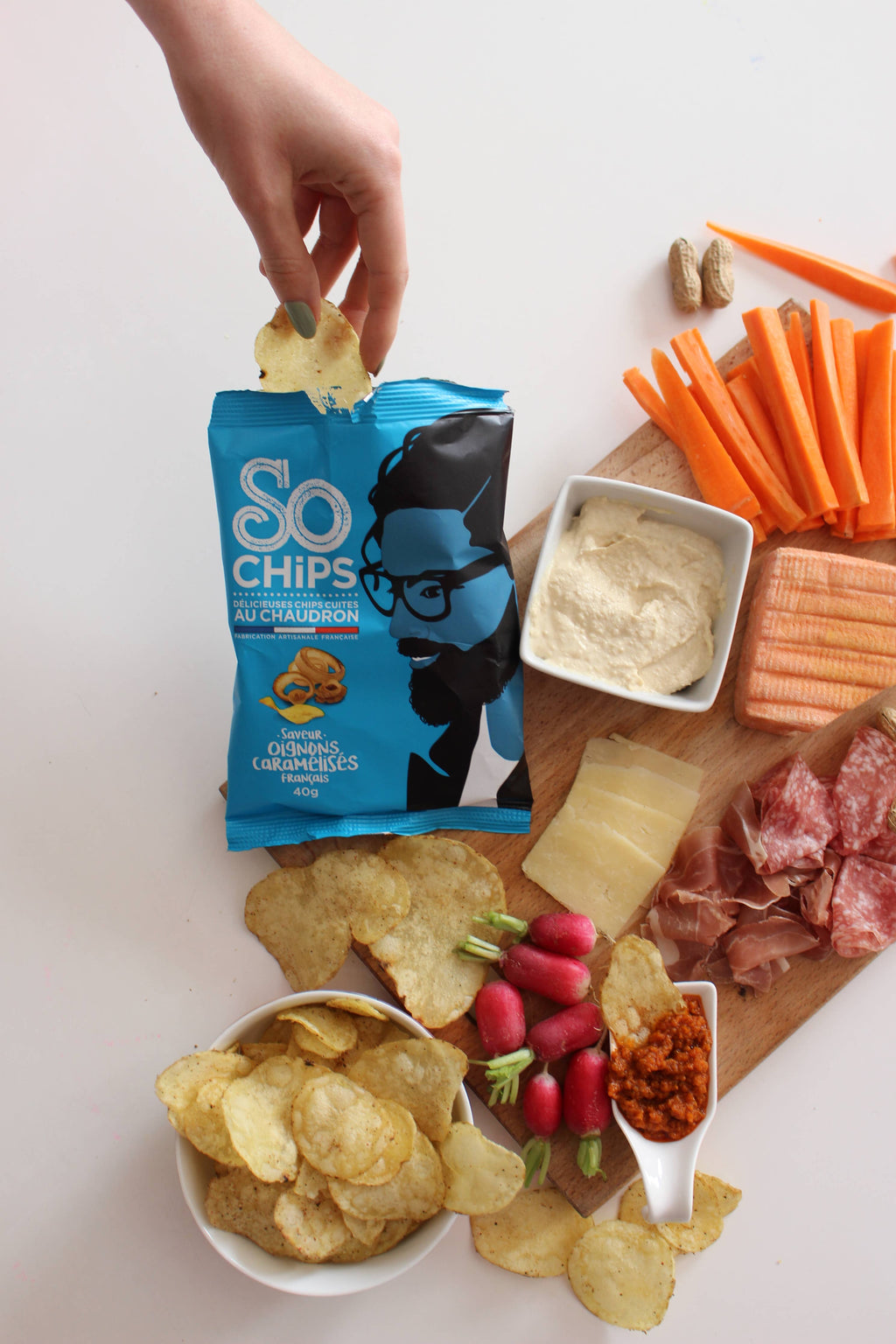 Chipsuri de cartofi cu aromă de ceapă caramelizată, 40g So Chips