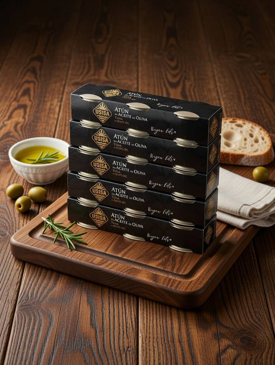 Ton în ulei de măsline extravirgin, pachet 3x70g (210g) USISA