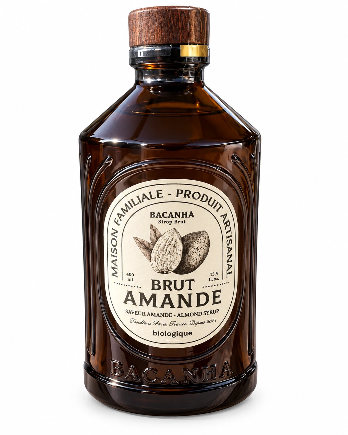 Sirop cu aromă naturală de migdale - Organic, 400ml Bacanha