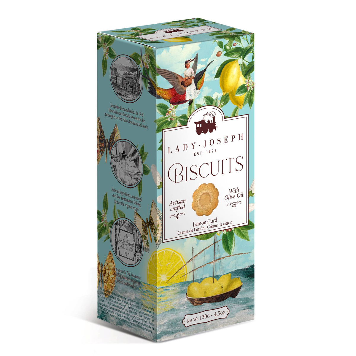 Biscuiți cu cremă de lămâie (dulci), 100gr Lady Joseph