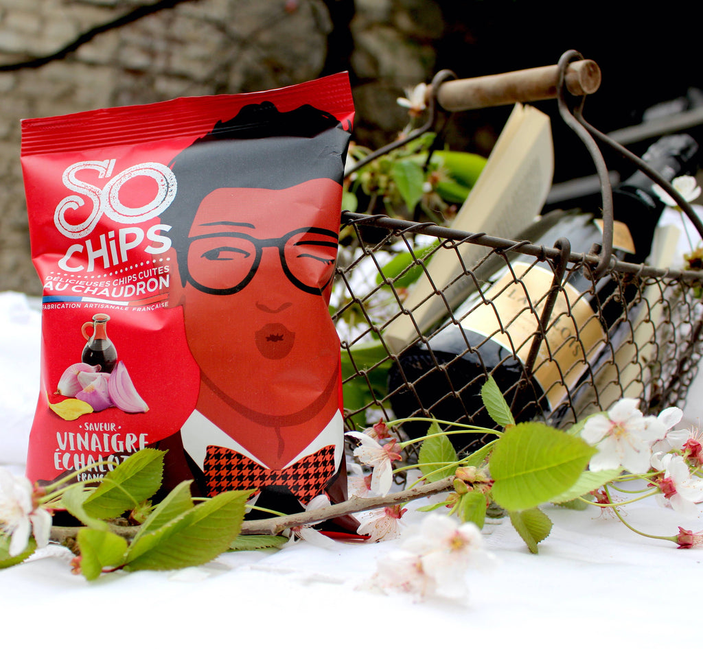 Chipsuri artizanale cu oțet și șalotă, 40g So Chips