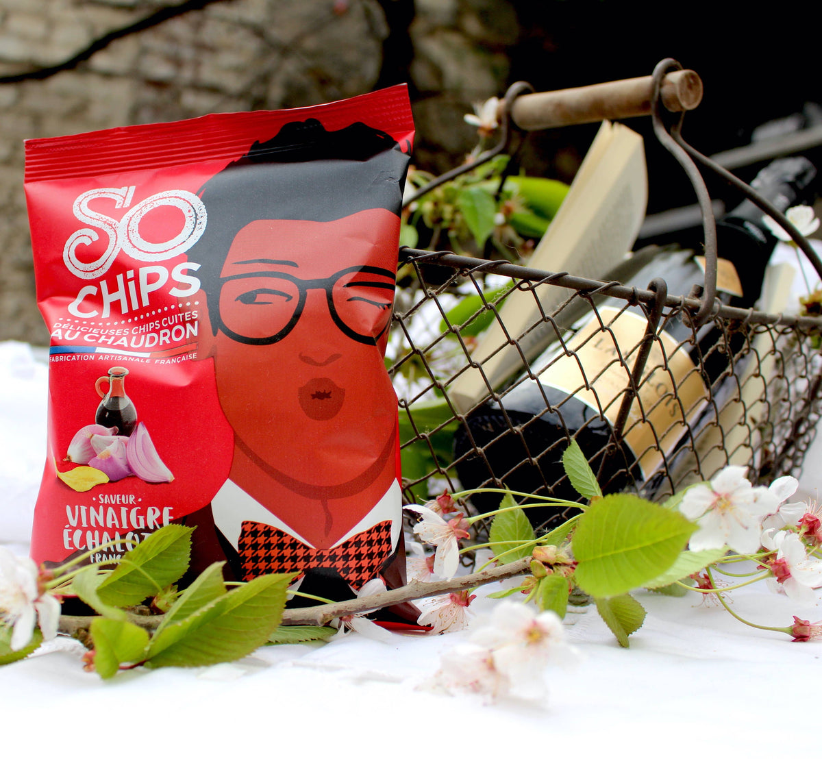 Chipsuri din cartofi cu șalotă și oțet 125g So Chips