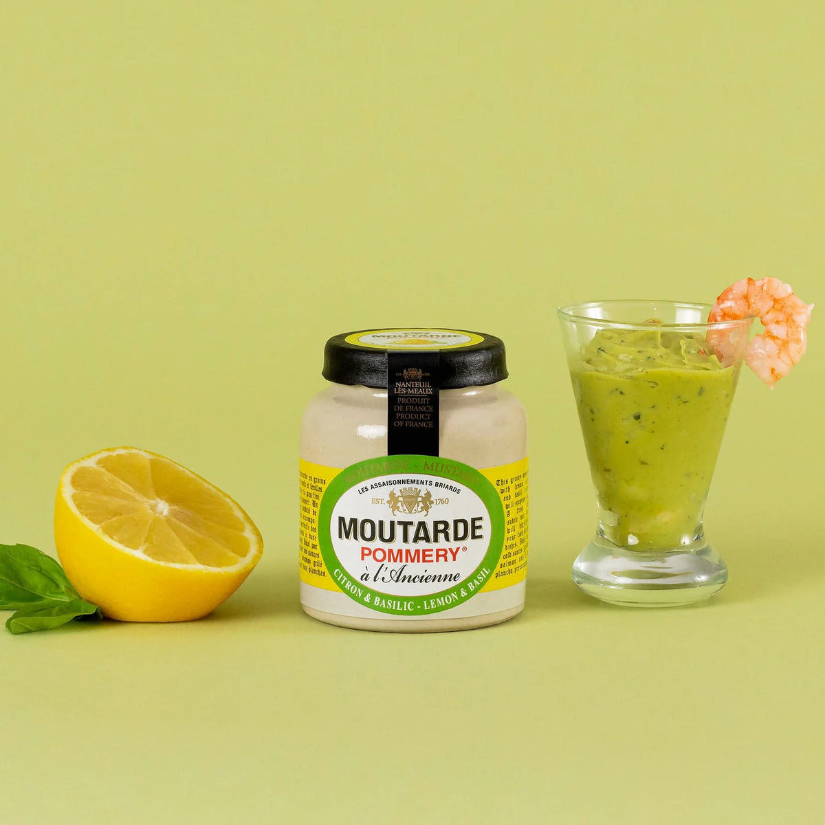Muștar cu Lămâie și Busuioc Pommery 100g