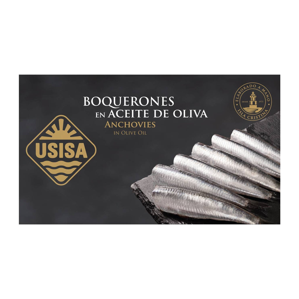Anșoa de coastă în ulei de măsline, 120 g USISA