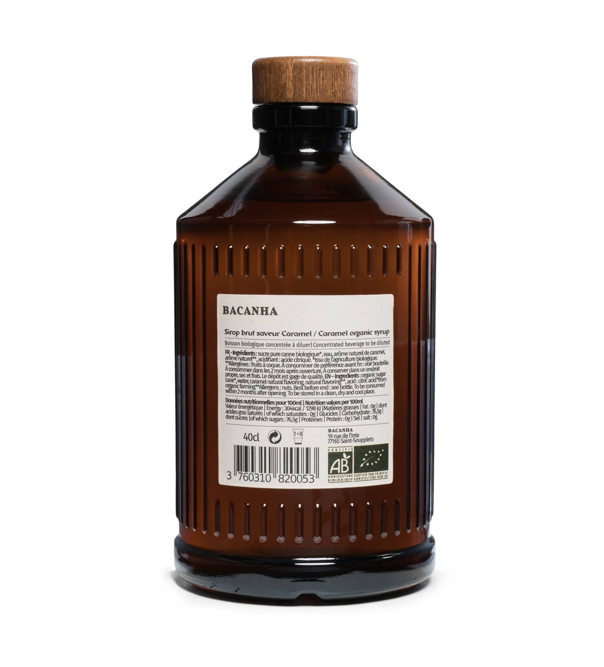 Sirop de caramel crud - Organic, 400ml BACANHA