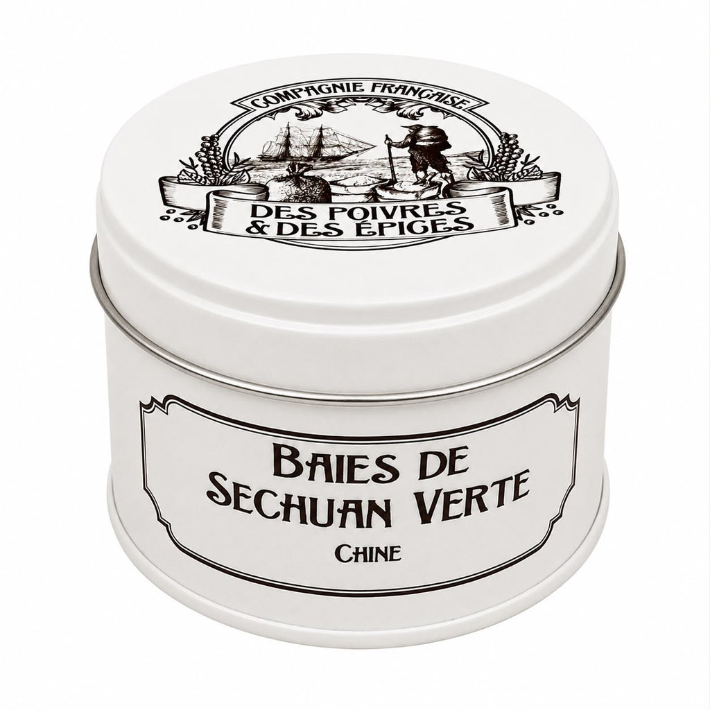 Piper Verde de Sichuan (Boabe Întregi) Sălbatic 15g  Compagnie Française des Poivres et Épices