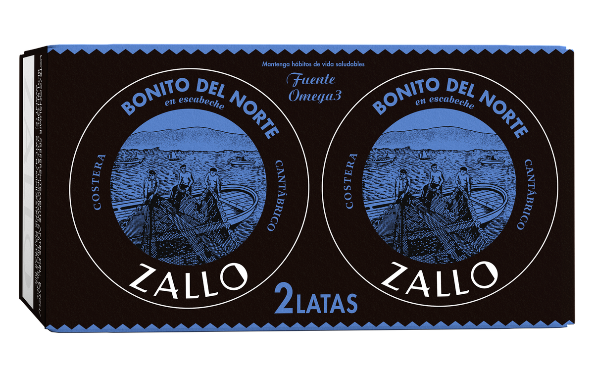 Ton alb Bonito del Norte în sos murat, pachet dublu 2X65g / buc ZALLO