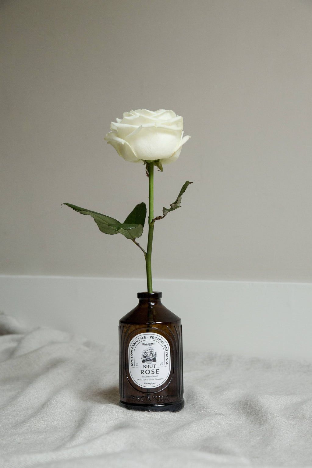 Sirop cu aromă naturală din petale de trandafir - Organic, 400ml Bacanha