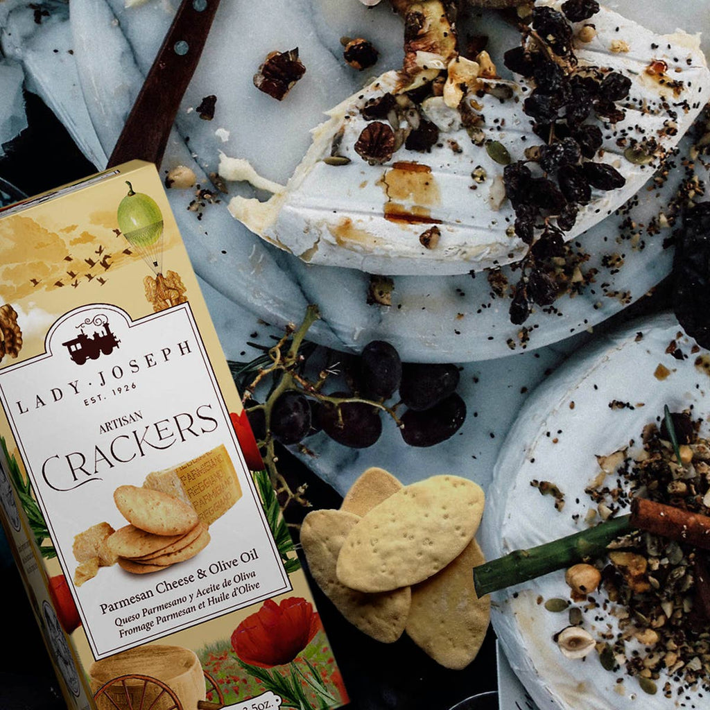 Crackers Artizanali Lady Joseph cu Parmezan și Ulei de Măsline, 100g