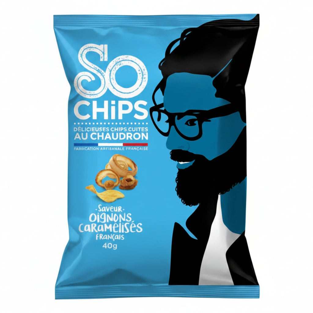 Chipsuri de cartofi cu aromă de ceapă caramelizată, 40g So Chips