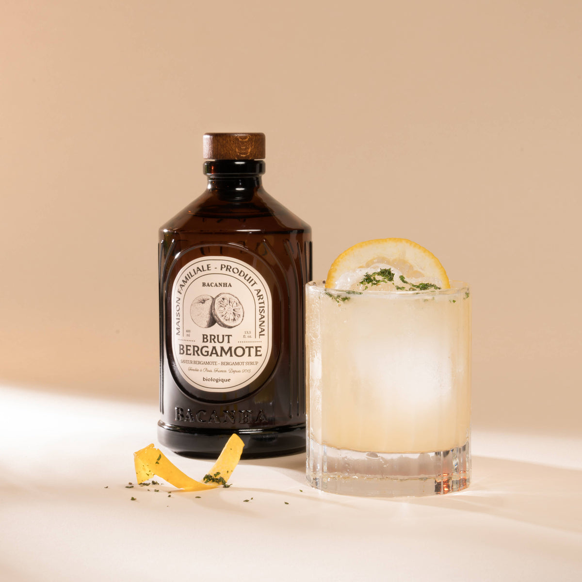 Sirop de bergamotă crud - Organic, 400ml BACANHA