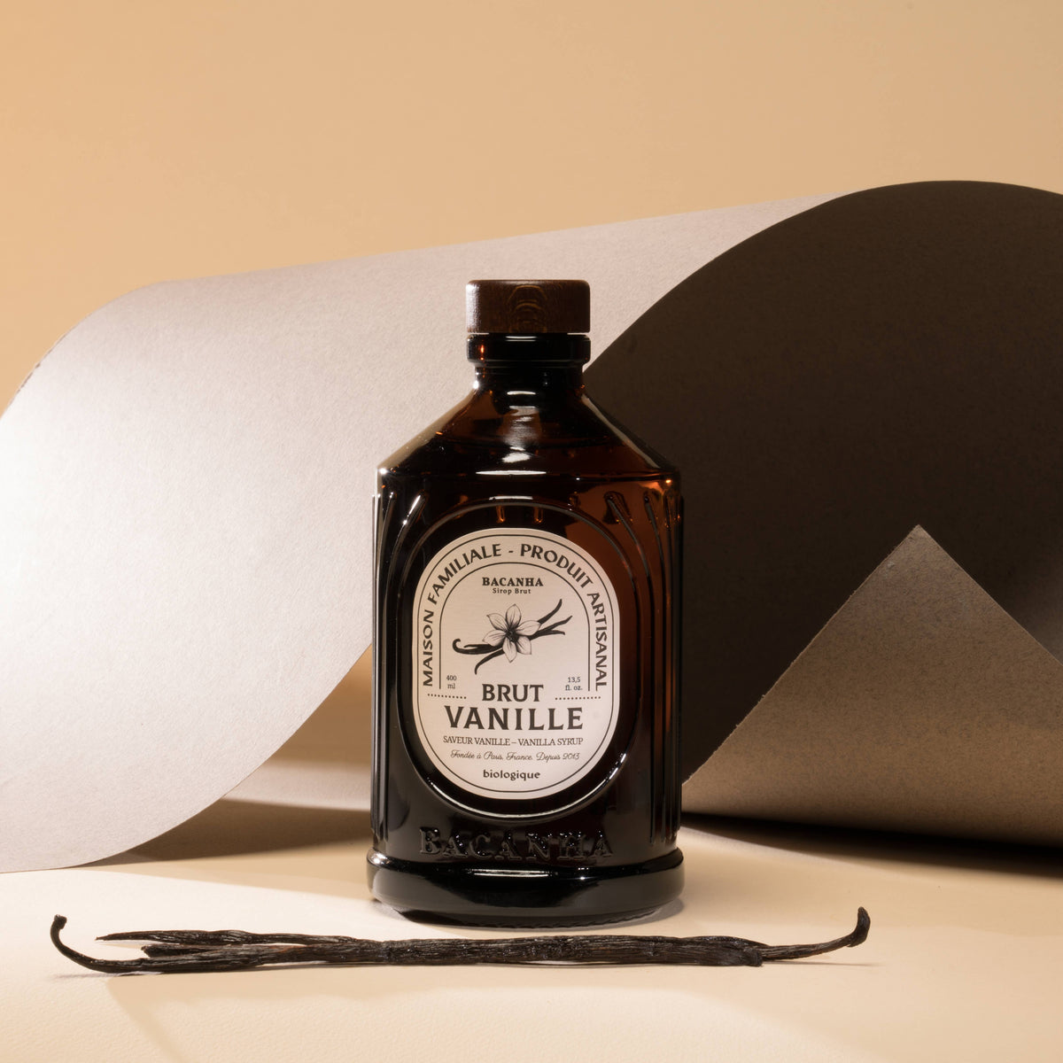 Sirop de vanilie crudă - Organic, 400ml BACANHA