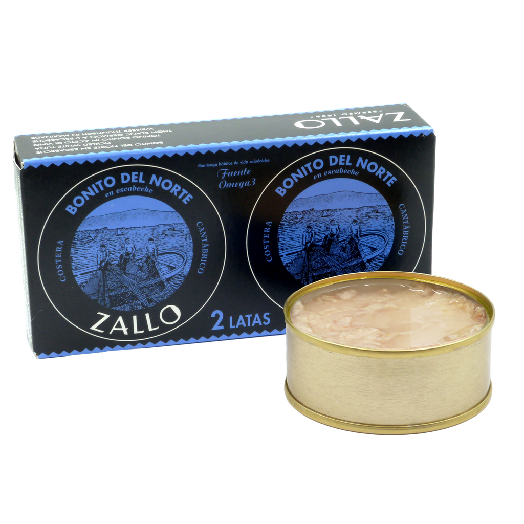 Ton alb Bonito del Norte în sos murat, pachet dublu 2X65g / buc ZALLO