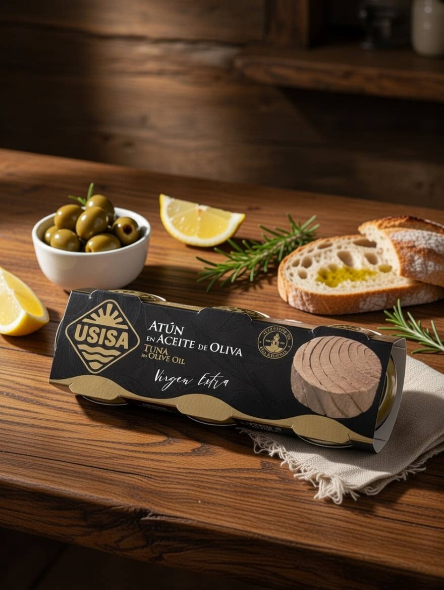 Ton în ulei de măsline extravirgin, pachet 3x70g (210g) USISA