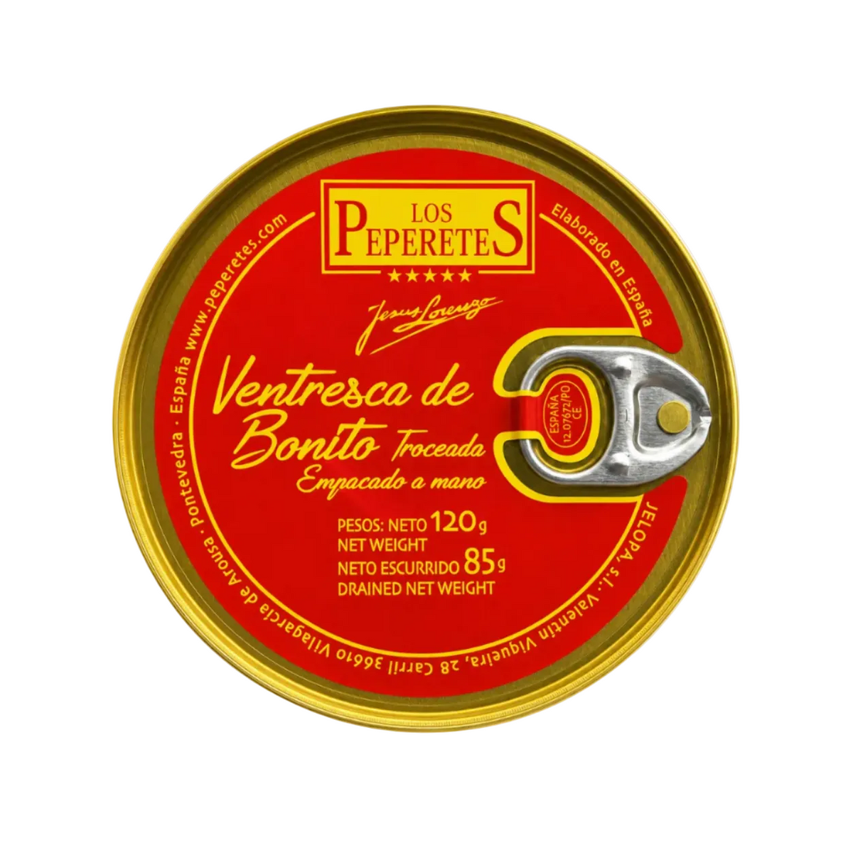 Burtă  de ton tăiată, 120gr Los Peperetes
