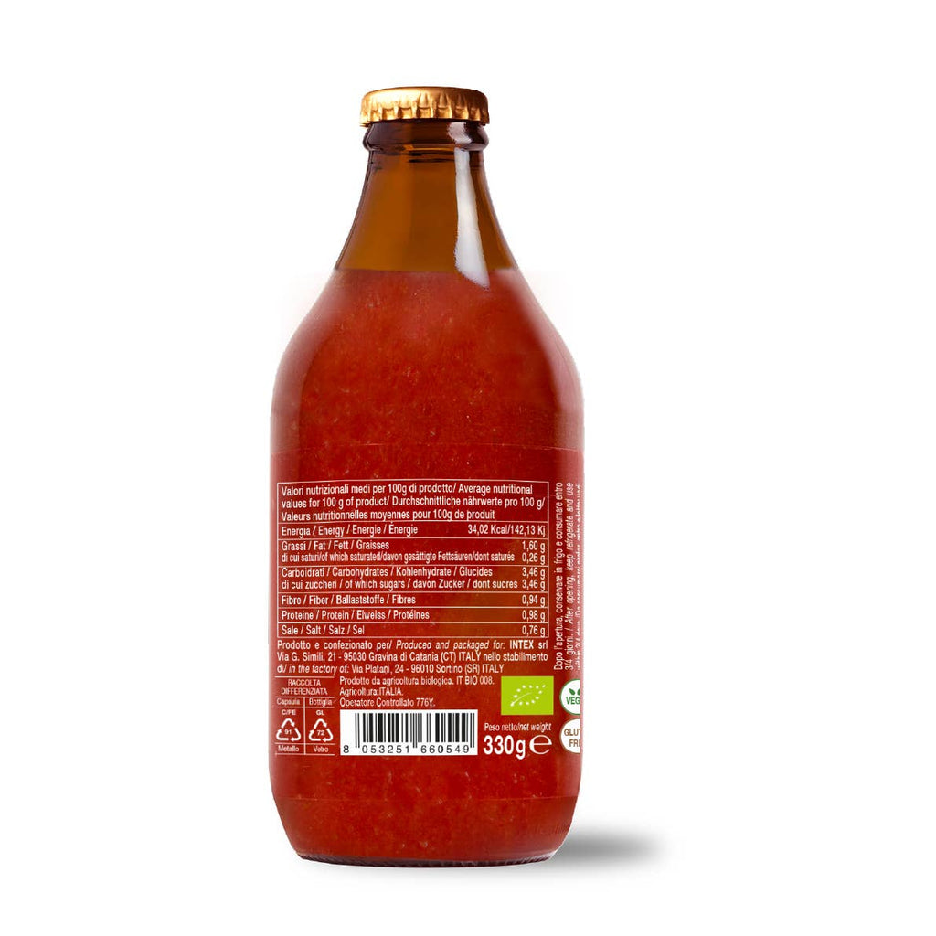 Sos de roșii cherry gata preparat cu ardei bio, 330gr Convivia