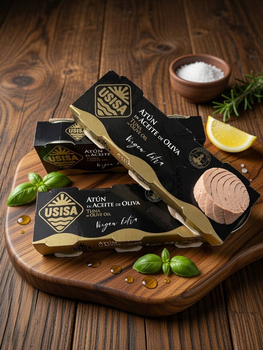 Ton în ulei de măsline extravirgin, pachet 3x70g (210g) USISA