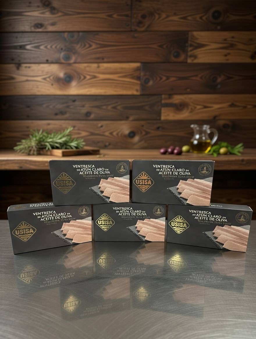 Fileuri de burtă de ton galben, 120 g USISA