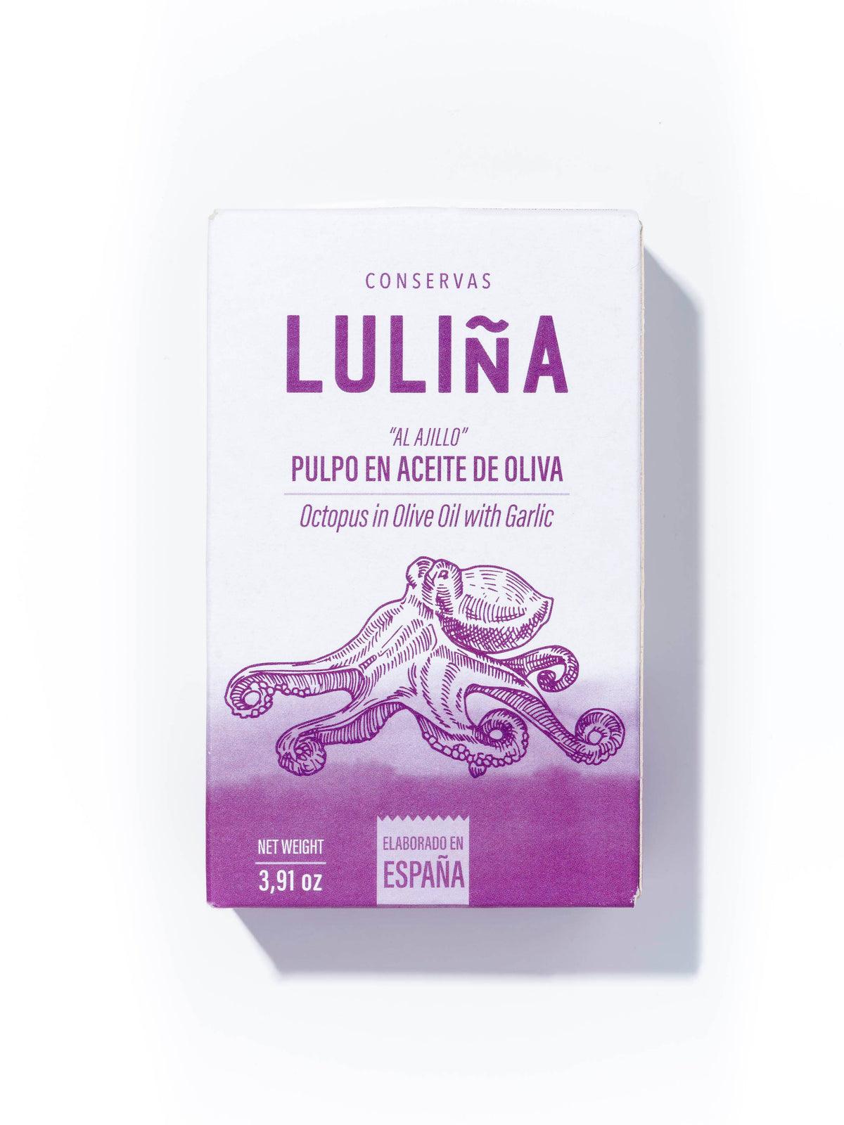 Caracatița cu ulei de măsline si usturoi, 115 g Conservas Luliña