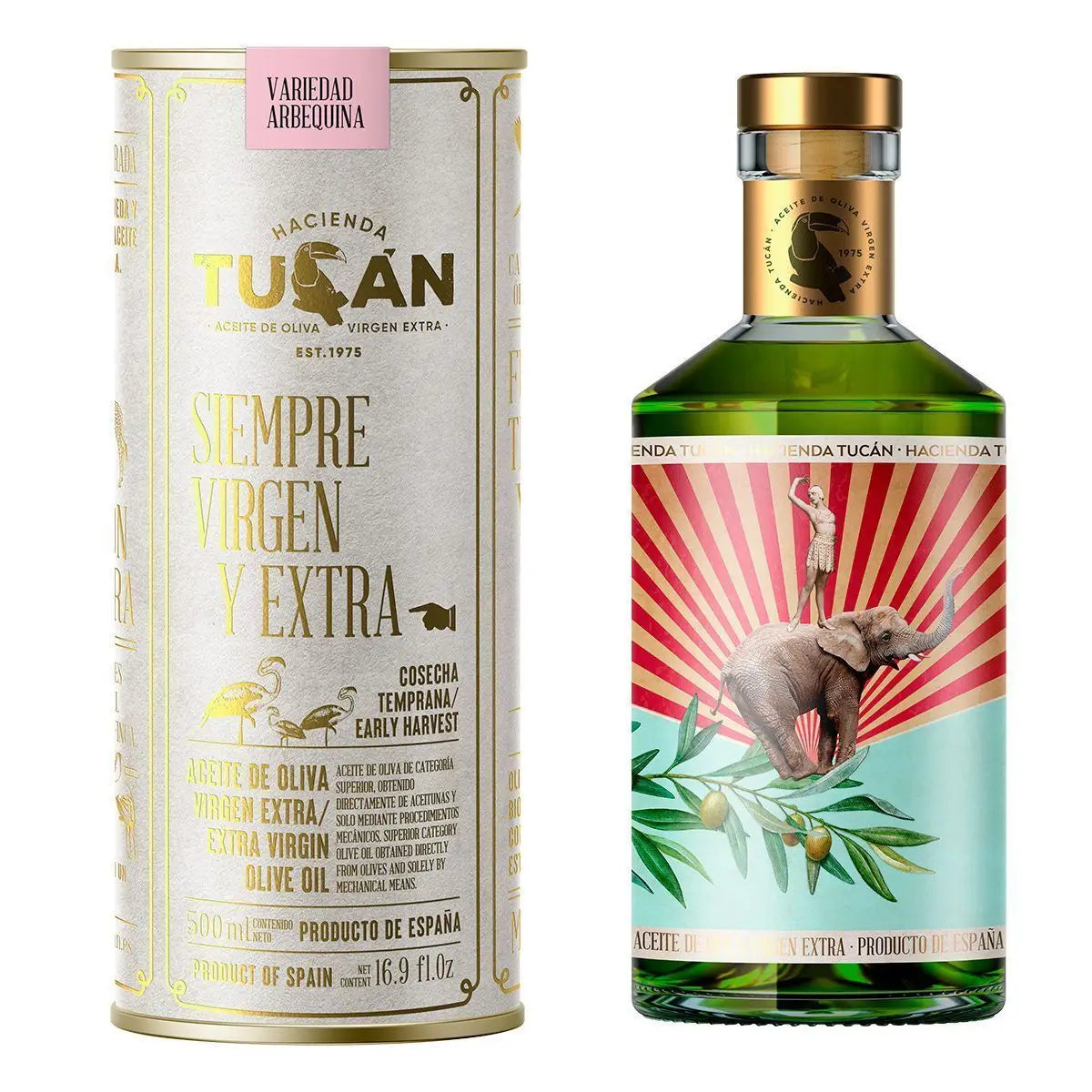 Ulei de măsline extravirgin Arbequina, 500ml Hacienda Tucán