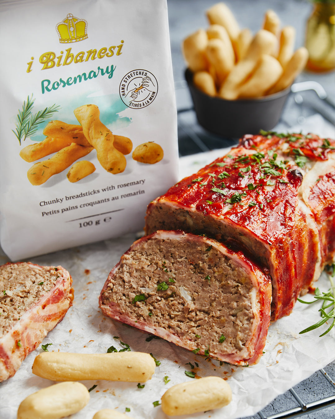 Grisine cu Rozmarin, 100g Bibanesi