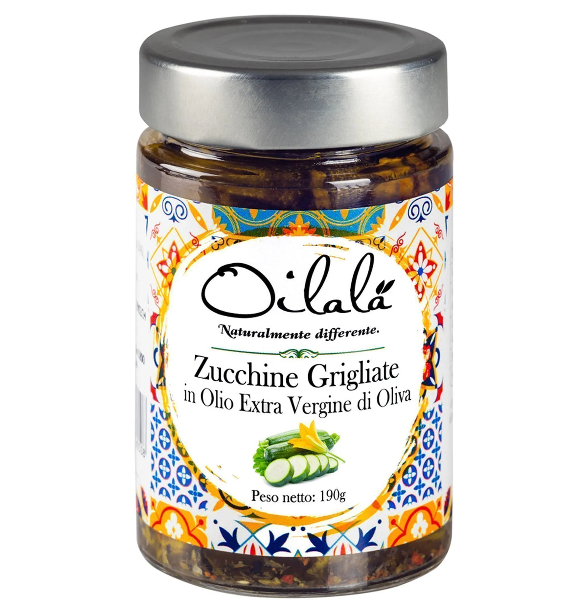 Dovlecei in ulei de masline extravirgin, 190 gr - Oilala