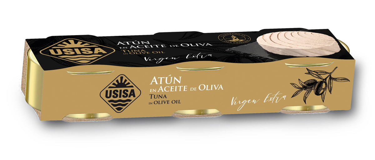 Ton în ulei de măsline extravirgin, pachet 3x70g (210g) USISA