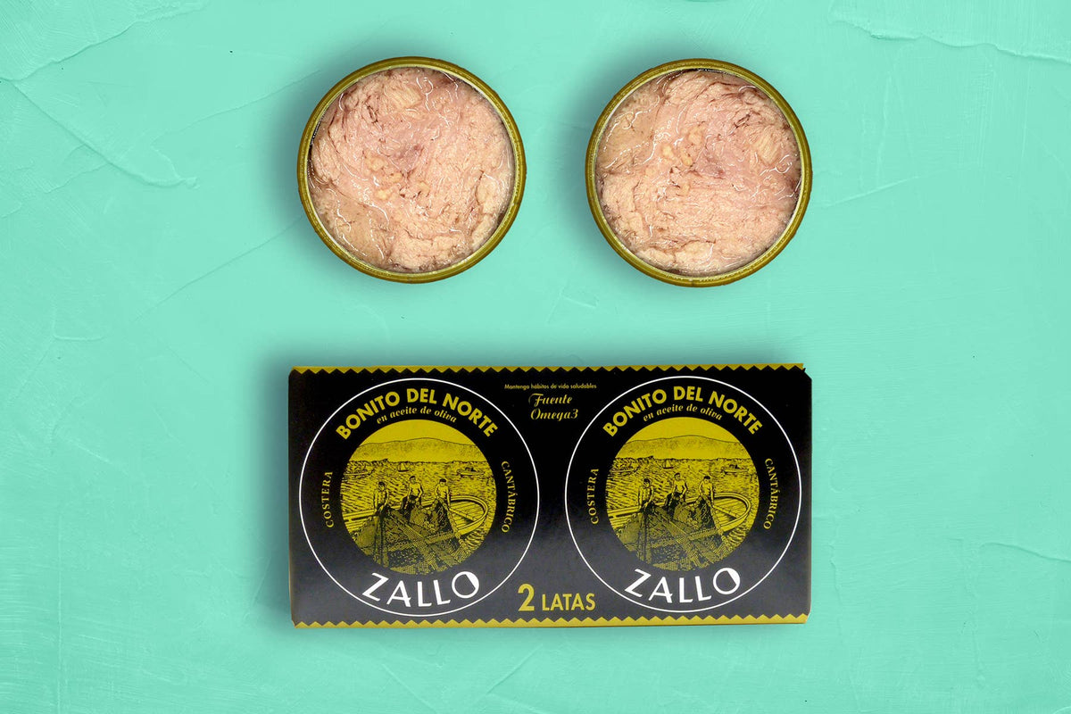 Ton alb Bonito del Norte în ulei de măsline, 2x65g ZALLO