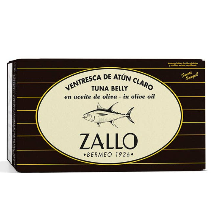Burtă de ton galben în ulei de măsline, 110g ZALLO