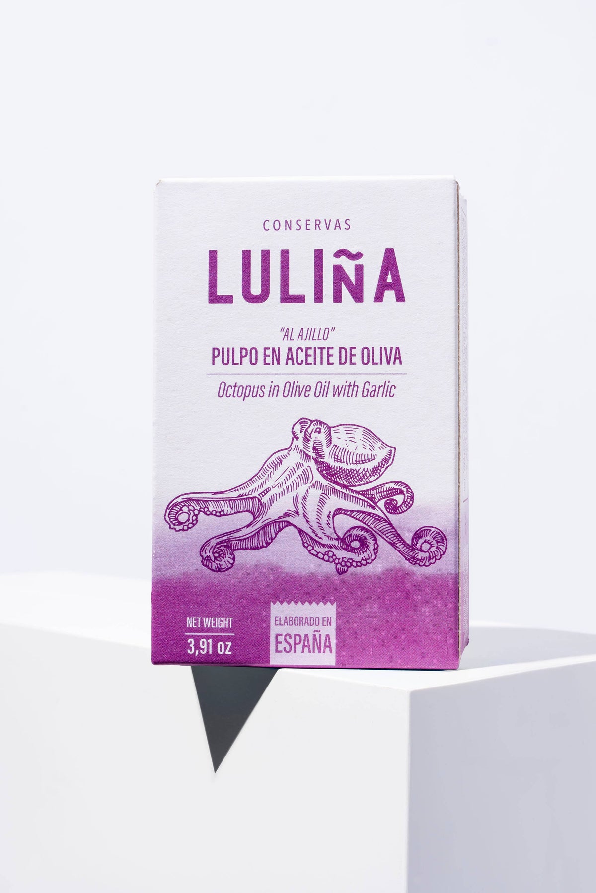 Caracatița cu ulei de măsline si usturoi, 115 g Conservas Luliña