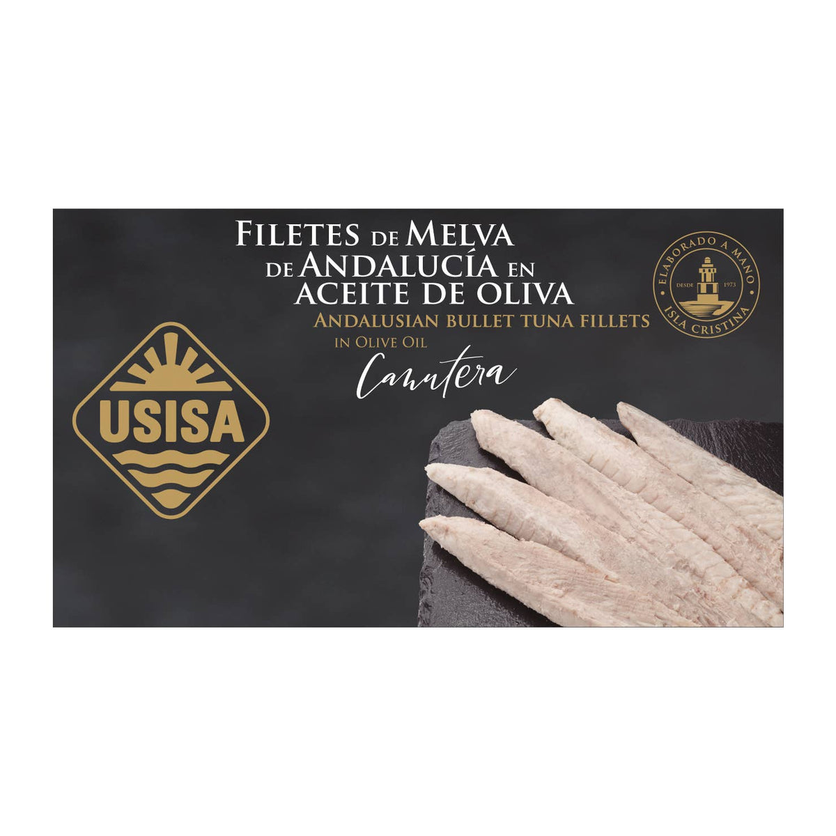 Fileuri de Melva „Canutera” din Sud în ulei de măsline, 120 g USISA