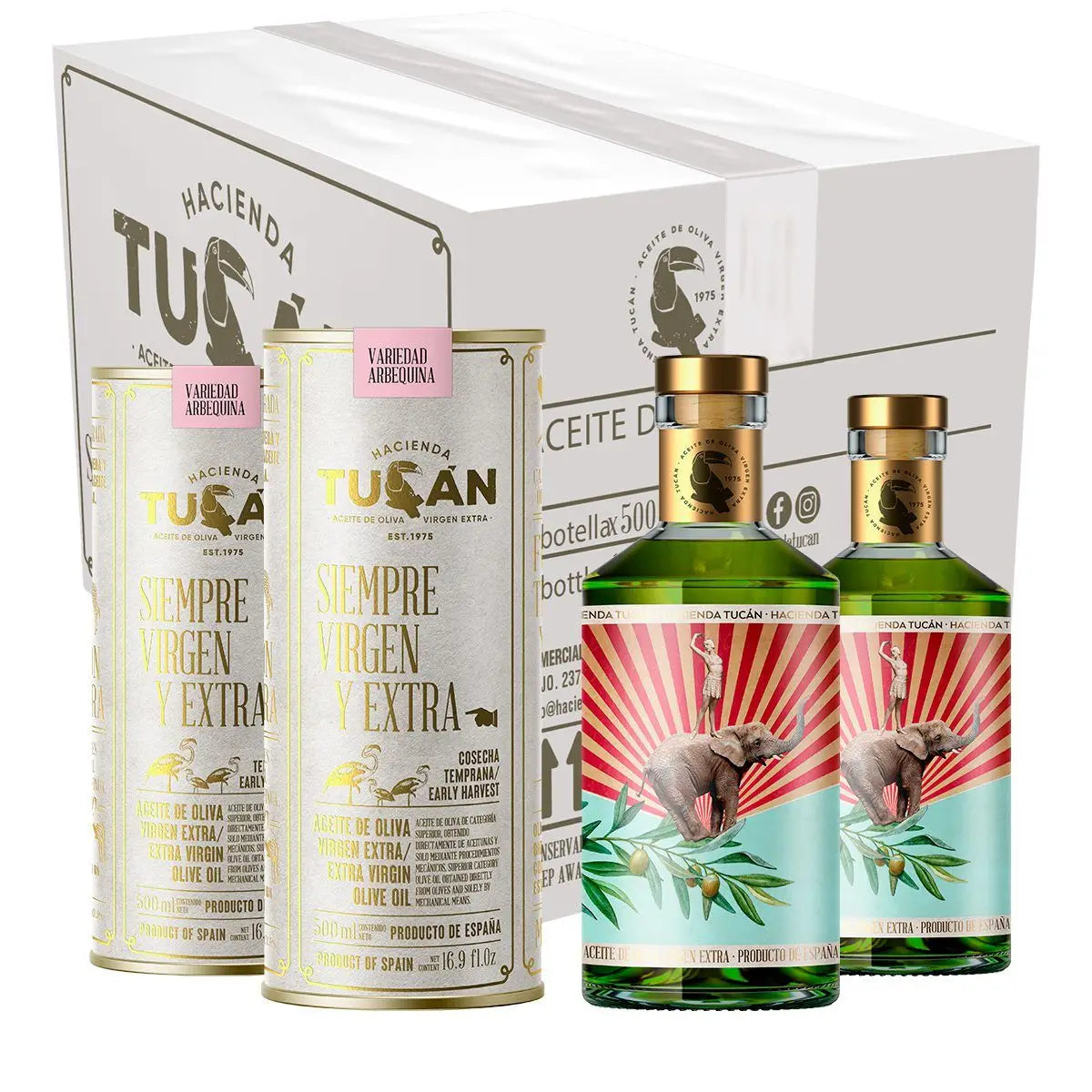 Ulei de măsline extravirgin Arbequina, 500ml Hacienda Tucán