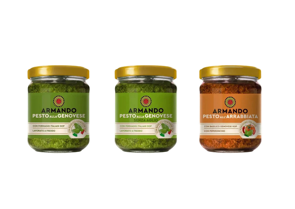 Pesto alla genovese cu busuioc Genovese D.O.P., 180 gr - Armando