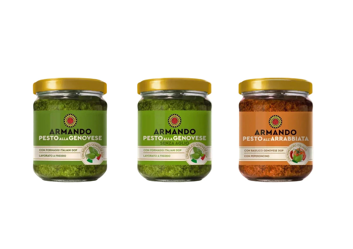 Pesto Ligurian rosu picant ALL`ARRABBIATA, 180 gr - Armando
