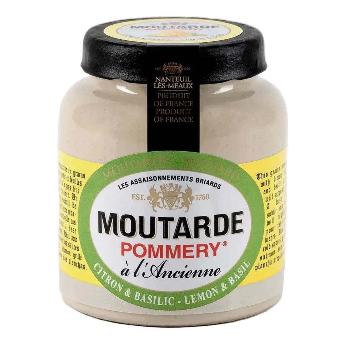 Muștar cu Lămâie și Busuioc Pommery 100g