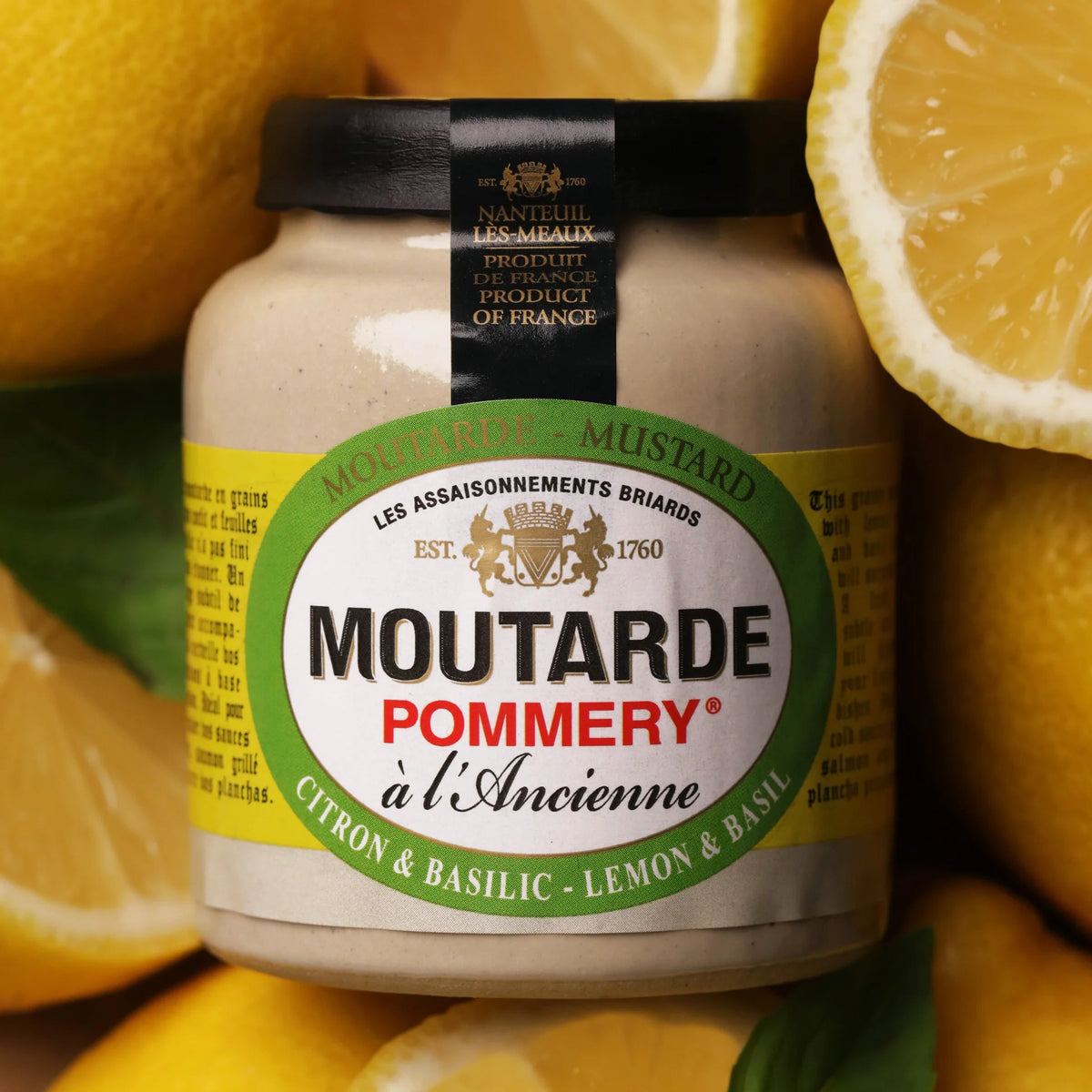 Muștar cu Lămâie și Busuioc Pommery 100g