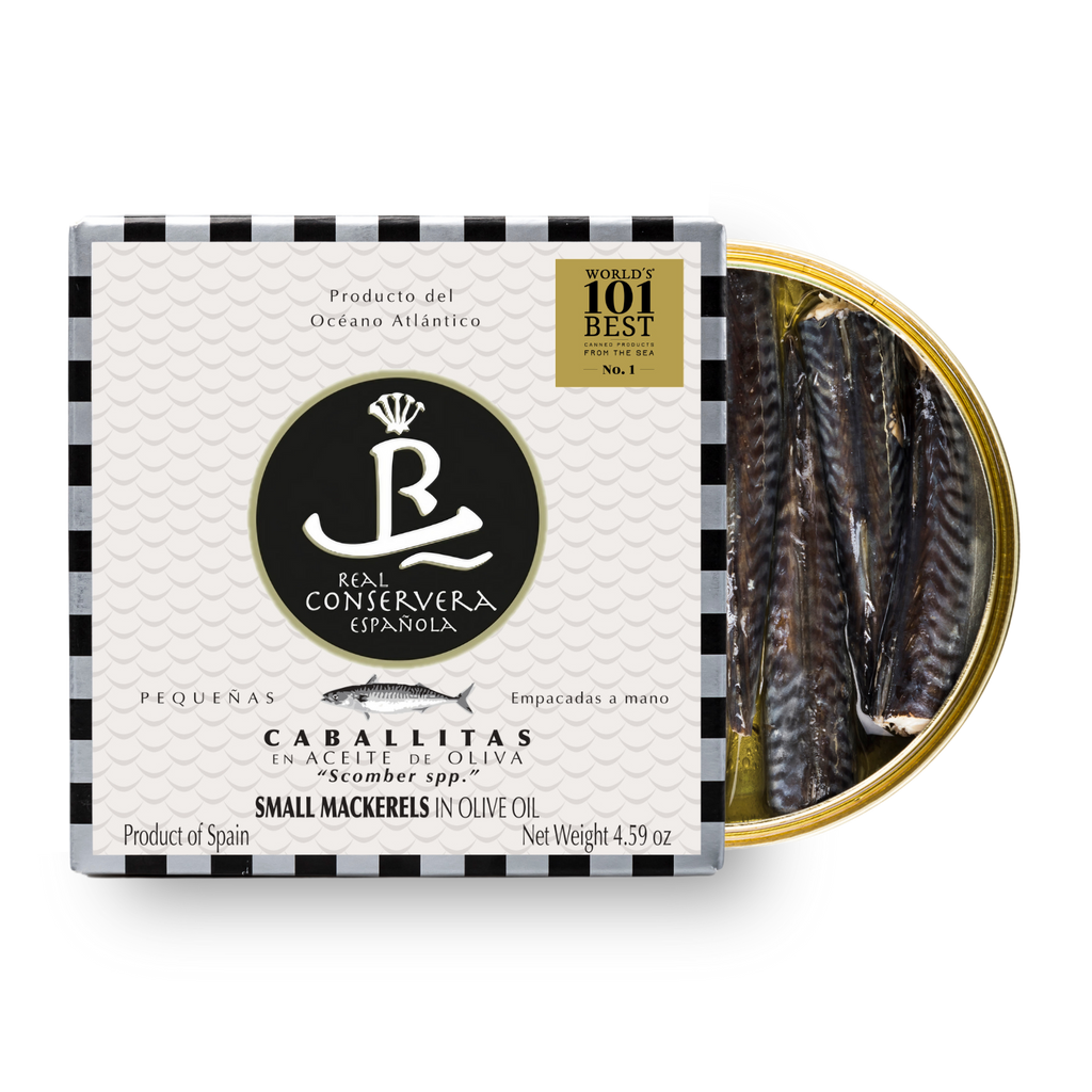 Baby macrou în ulei de măsline, 130gr  Real Conservera, Spania