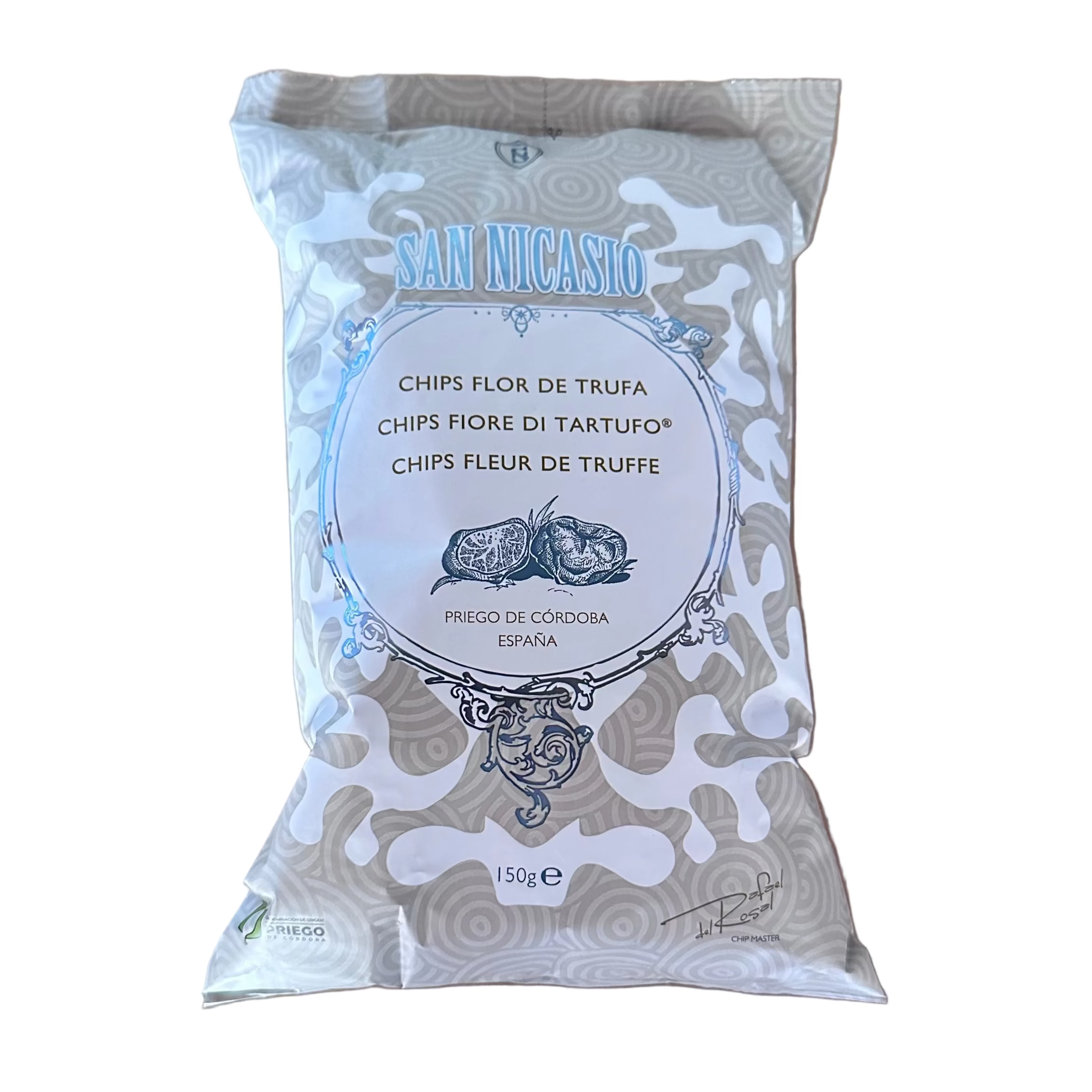 Chipsuri Premium San Nicasio Flor de Trufa cu trufe negre de vara, 150 g San Nicasio