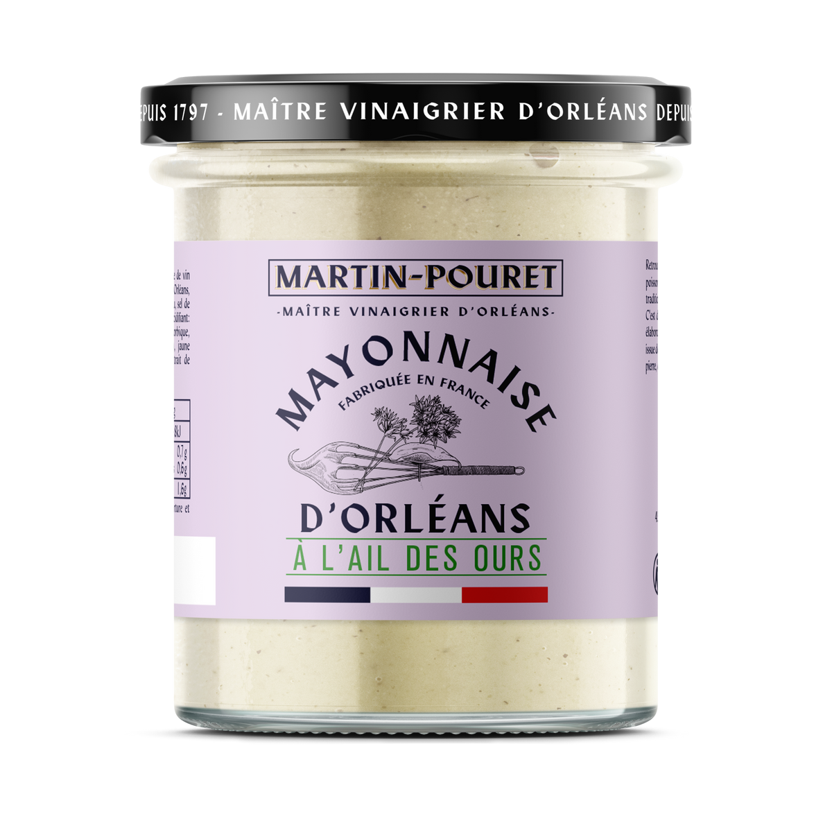 Maioneză cu leurdă / usturoi sălbatic, 170 gr Martin Pouret, Franța
