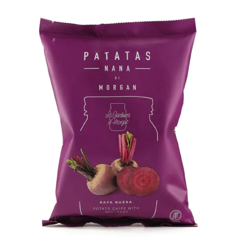 Chipsuri cu aroma de sfecla rosie(reteta lui Morgan), 40g Patatas Nana