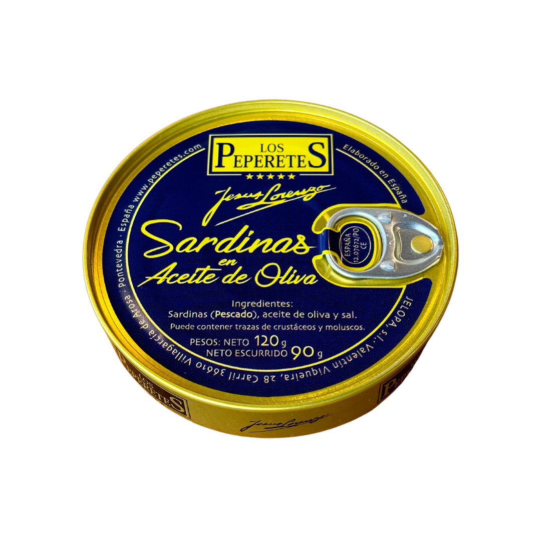 Sardine în ulei de  măsline (5-7buc), 120gr Los Peperetes
