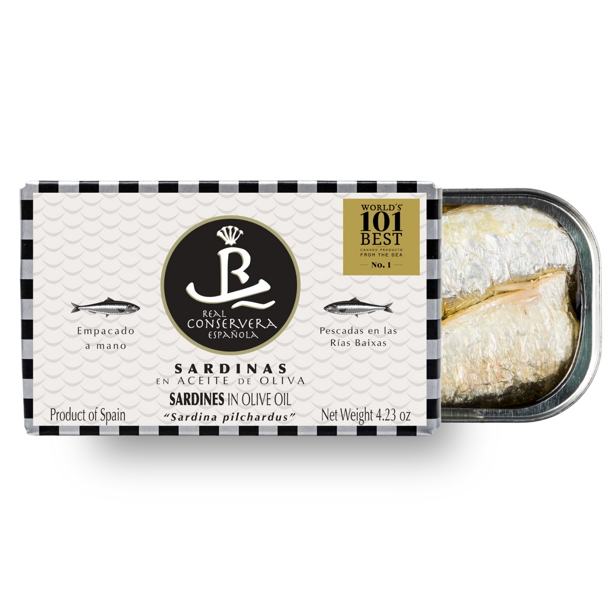 Sardine în ulei de măsline, 112gr  Real Conservera