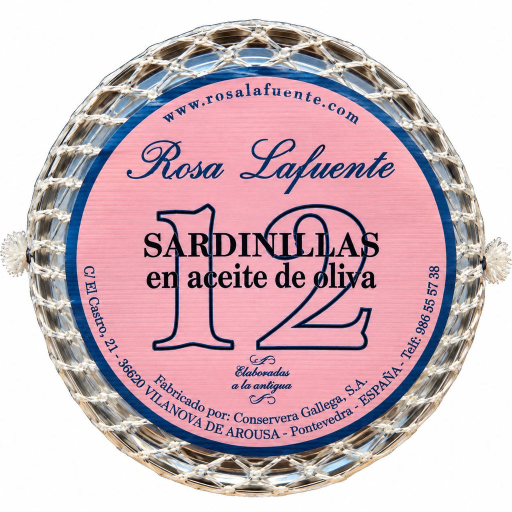 Sardine în ulei de măsline, 12 bucăți, 120g Rosa Lafuente
