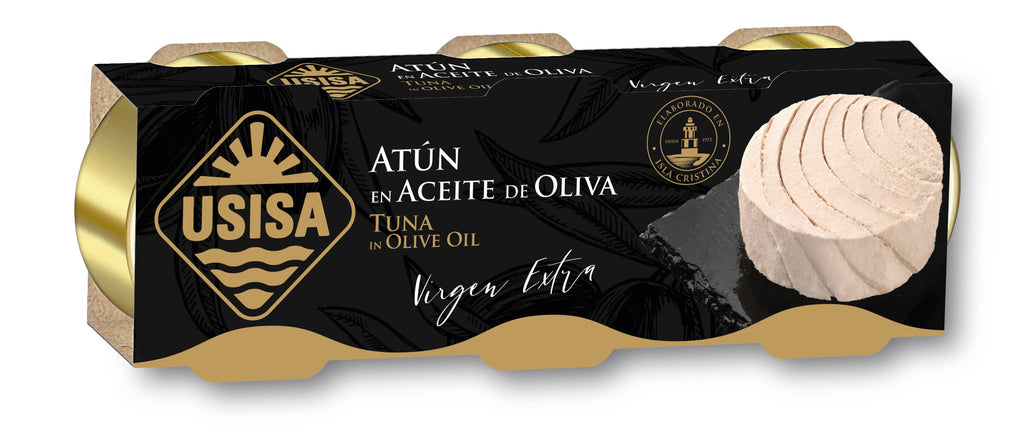 Ton în ulei de măsline extravirgin, pachet 3x70g (210g) USISA