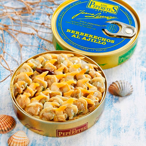 Scoici  picante în  sos de usturoi - 120gr Los Peperetes