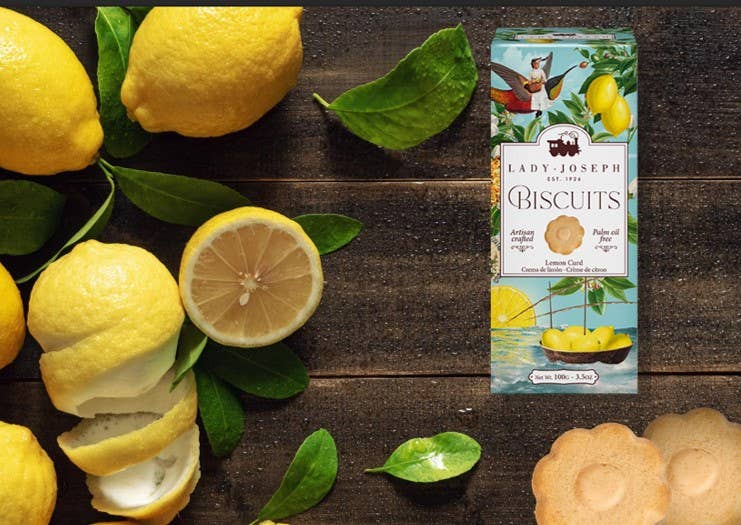 Biscuiți cu cremă de lămâie (dulci), 100gr Lady Joseph