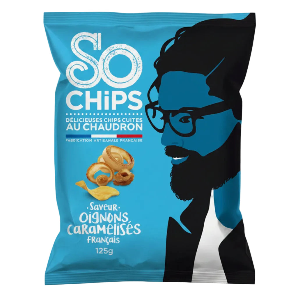 Chipsuri de cartofi cu aromă de ceapă caramelizată, 125g So Chips